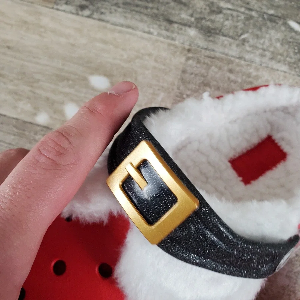 Crocs Classic Lined Santa Clogs Sz C5 5 Children Sandals Christmas Slip On Lined